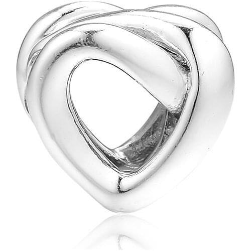 DIY Beads For Jewelry Making Knotted Heart Charm For Sterling Silver Jewelry Bracelets Woman Fashion Jewelry