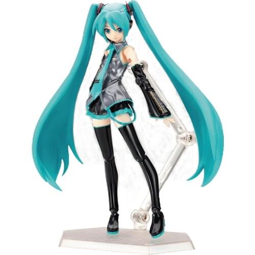 15cm Anime Miku 014 Toy Figure PVC Change Face Moveable Model High Quality