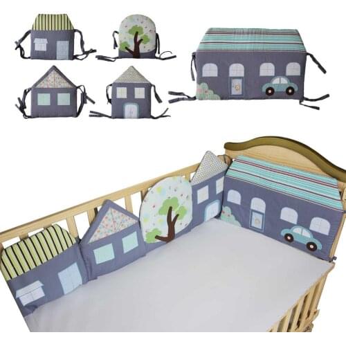 30* 30 Cm Baby Bedding Set Cute Cartoon Print Crib Bedding Set Soft Baby Bed Linen Items For Newborns Nursery Decor Crib Bumper