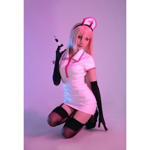 Chainsaw Man Makima Cosplay Costume Sexy Dresses Power Nurse Uniform Halloween Costume