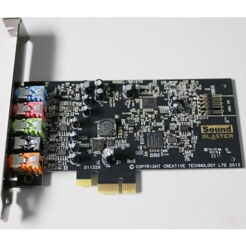 Creative Sound Blaster for Audigy FX PCIe 5.1 Geluidskaart met Hoge Prestaties Hoofdtelefoon Amp