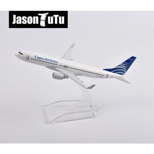 JASON TUTU 16cm Copa Airlines Boeing B737 Airplane Model Plane Model Aircraft Diecast Metal 1/400 Scale Planes Dropshipping