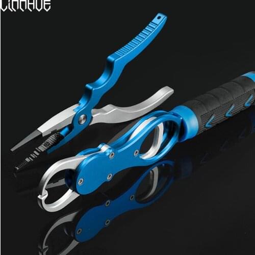 New color Multifunctional Aluminium Fishing Pliers set with fishing lip grip Weight Scale & Fishing pliers Tackles