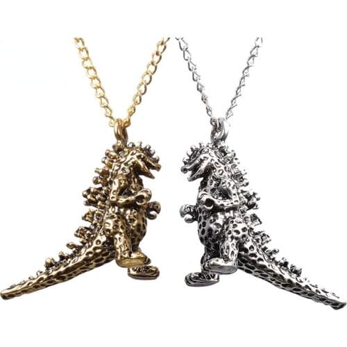Dinosaur monster Necklace Dinosaur Necklace Film and Television Peripheral Retro Pendant Jewelry Model
