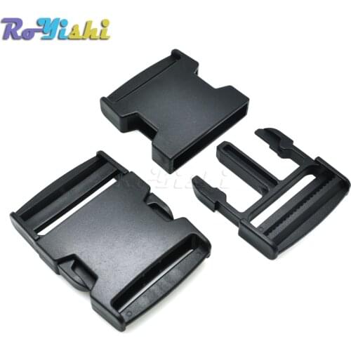 2pcs/pack 2"(50mm) Webbing Plastic Side Release Buckle for Hiking Camping Bags Luggage