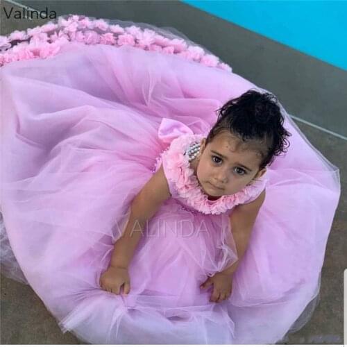 Lilac Flower Girl Dresses for Wedding Long Special Occasion Pageant Gowns Fashion Couture Kids Clothing