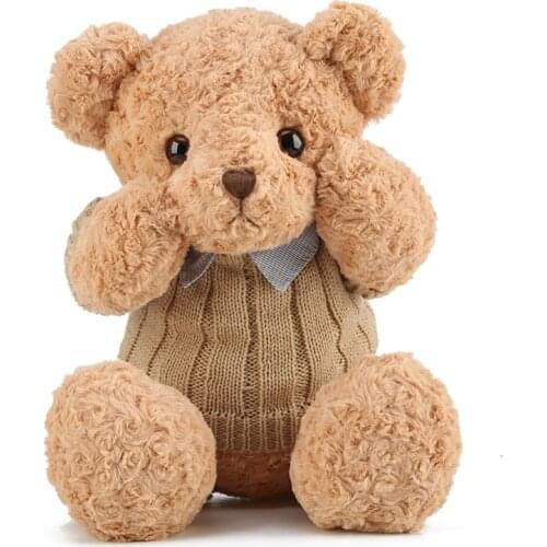 Teddy Bear Plush Toys with Sweater Soft Stuffed Animals Plush Toys Bear Plush Dolls For Kids birthday present Christmas gifts
