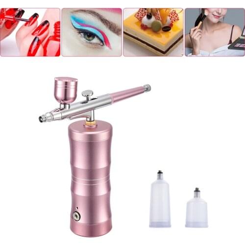 Pro 0.4mm Airbrush Compressor Kit Face Steamer, Makeup Spray Gun Art Nails Face Body Craft Cake Painting tool