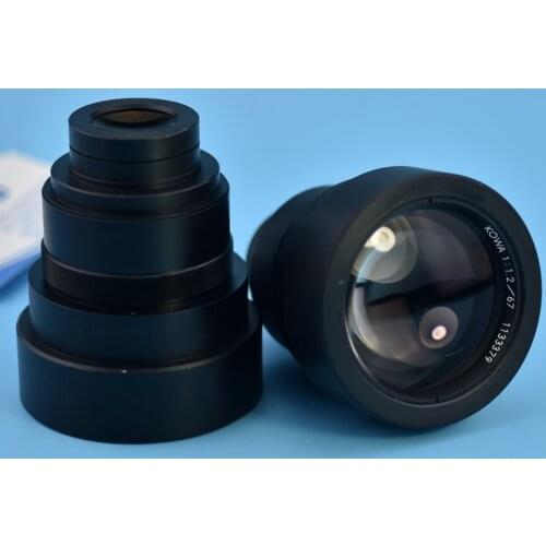 Used secondhand original KOWA 67MM 1:1.2 CCTV lens industry lens for industry camera 60mm mount