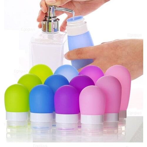 38ml/60ml/80ml Fashion Silicone Travel Bottles Cosmetic Shampoo Lotion Container Tube Travel Accessories Refillable Bottle