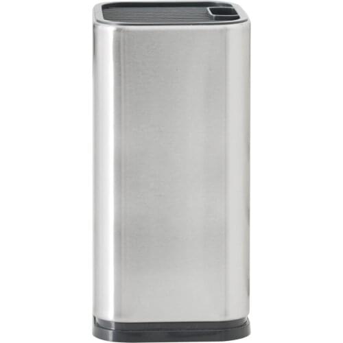 SOWOLL Stainless Steel Knife Holder 8 inch Kitchen Knives Scissors Stand Storage Collection Box Metal Organizer Kitchen Gadgets