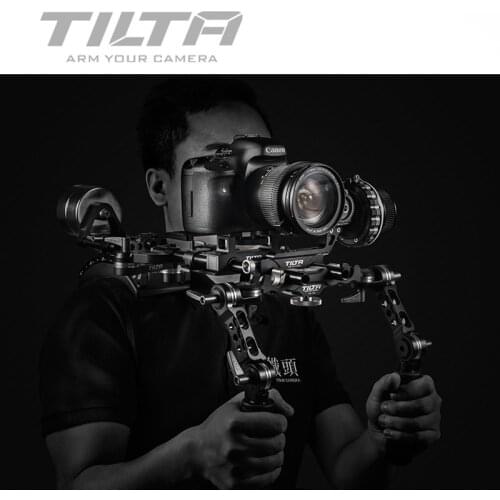 TILTA TT-03-TL 15mm DSLR Offset Shoulder Rig Front handgrip with Hard Stop Follow Focus & Counterweight for Canon DSLR HDV