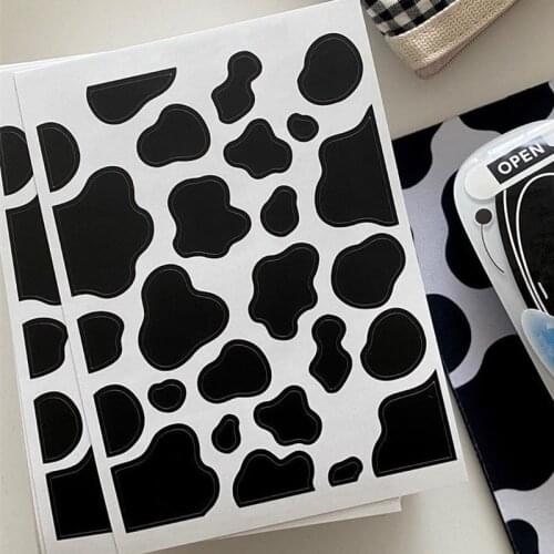 Cow Pattern Waterproof removable sticker DIY scrapbooking journal diary happy plan gift sealing decoration sticker