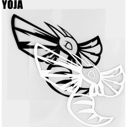 YOJA 11.6×10.5CM Cartoon Animals Handsome Honeybee Vinyl Decal Car Stickers Black/Silver 19C-0348