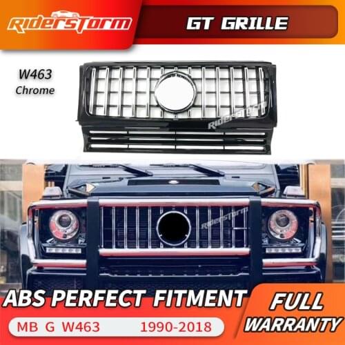 For G Class W463 GT grille Replacement Auto Front Grille Parts Suitable for G class 1991-2018 front grille