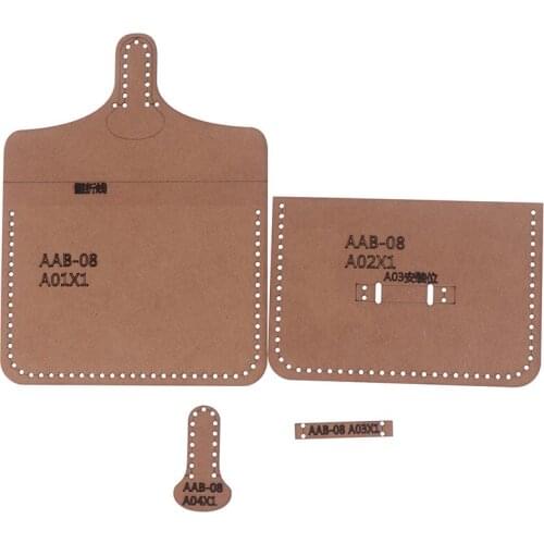 1set Hard Kraft Paper Stencil Template For DIY Leather Handmade Craft Women Handbag Shoulder Bag Sewing Pattern