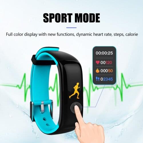 2018 best selling Color screen Blood Pressure Heart Rate Monitor Sleep monitor Bluetooth vibrating pedometer Smart Wristband