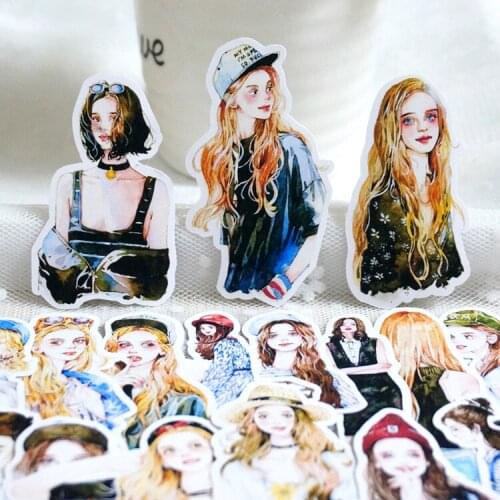 22PCS Clothing match girls Stickers Crafts And Scrapbooking stickers kids toys book Decorative sticker DIY Stationery