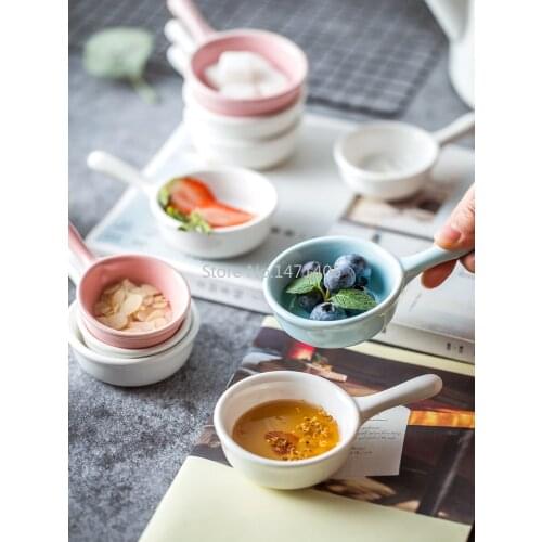 Seasoning Dish Household Small Dish Creative Ceramic Mini Japanese Salad Dipping Sauce Seasoning Tomato Soy Vinegar Dish