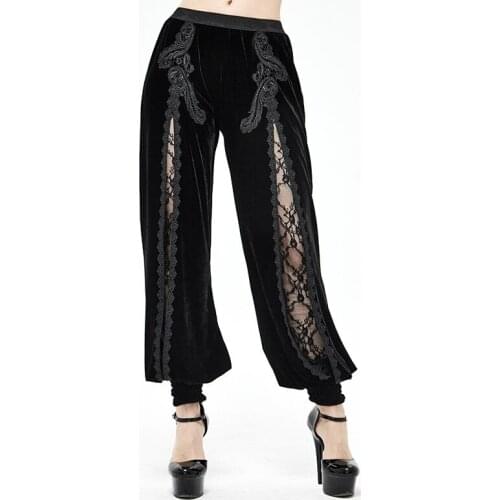 Devil shackles Women's Velvet Trousers