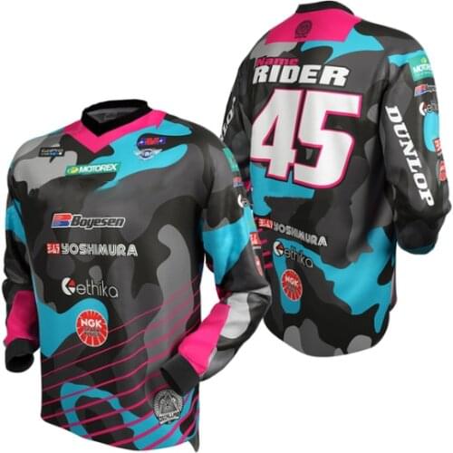 Enduro Cycling T-shirt Mountain Downhill Bike Long Sleeve Racing Clothes DH MTB Offroad Motocross BMX Jerseys Wholesale