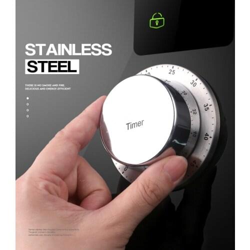 Kitchen Timer Stainless Steel Timer Clock Baking Cooking Tools Countdown Time Management Timer with Magnetic Base