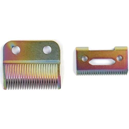 M76F Adjustable 2 Hole Replacement Blades Set Ceramic Moving Cordless Hair Clipper Trimmer Razor Cutter Head for Wahl 8504