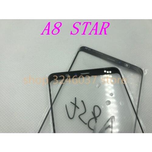 NEW Original black glass Replacement For Samsung Galaxy A8 Star G885 G885F G885S LCD Front Touch Screen Outer Glass Lens