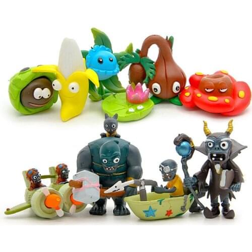 New Arrival PVZ Plants vs Zombies 3 Figure Toy Plants and Zombies PVC Action Figures Collection Model Toys Dolls 10pcs/lot 2-7cm