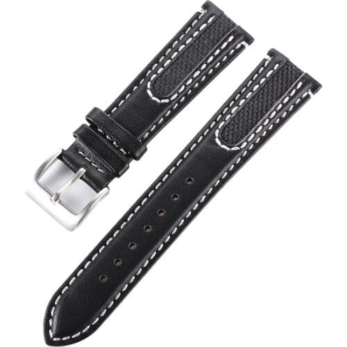 Genuine Leather Watchband for Citizen NJ2167 NJ2166 Sized In 21 Mm High Quality Watch Bracret Strap Leather Strap Men Watch