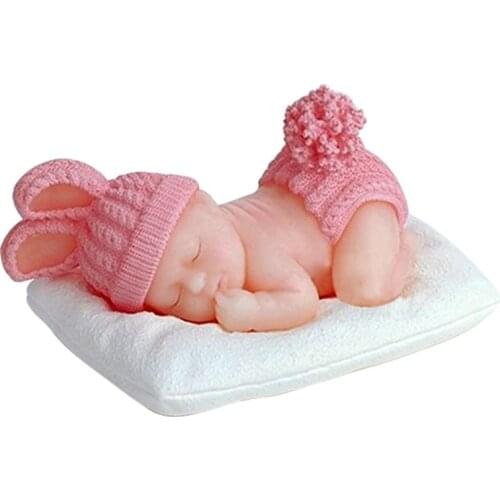 Baby Sleep Fondant Cake Tool Handmade Silicone Soap Mold For Candle DIY Cake Decorating For Wedding Home Decor
