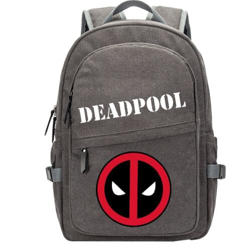 Super Hero Deadpool Print Backpack Mochila for Students Casual PU School Bag Gift Men Cartoon Anime Dead-pool Bags Backpack
