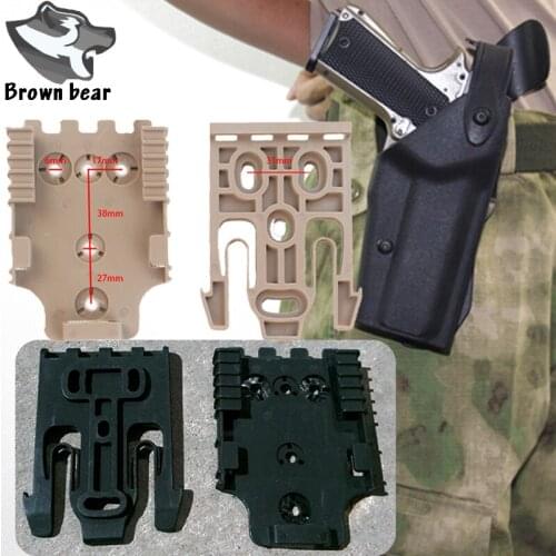 Tactical Hunting Airsoft Holster Accessories Bucket Holster FMA QLS Quick Locking for Molle Holster Handgun Case