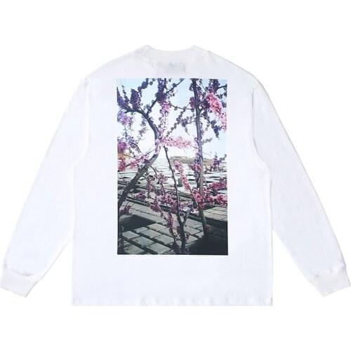 Kanye West Oversize Hip Hop Rapper Men Women Hoodie Sweatshirt Nostalgia Old Floral Print Harajuku Pullover StreetwearTop