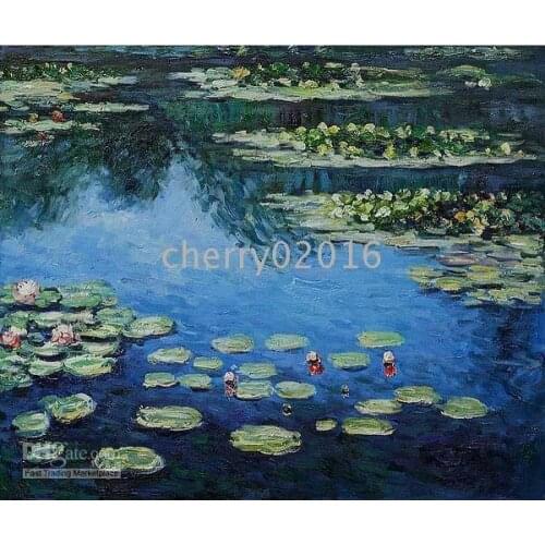 High quality Claude Monets Water Lilies oil paintings reproductions Hand painted Canvas art famous artwork for living room deco