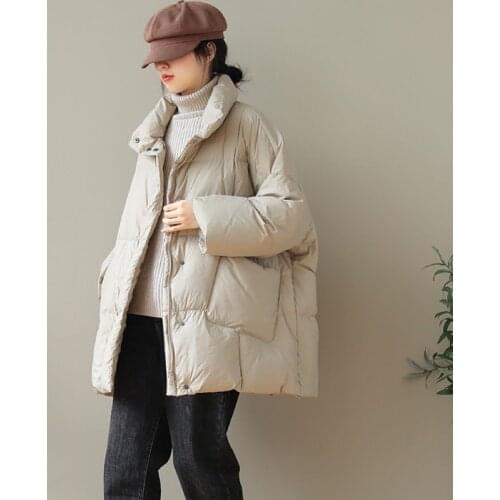 SEDUTMO Winter Oversize Duck Down Jackets Women Thick Warm Long Coat Autumn Pocket Casual Puffer Jacket ED1423