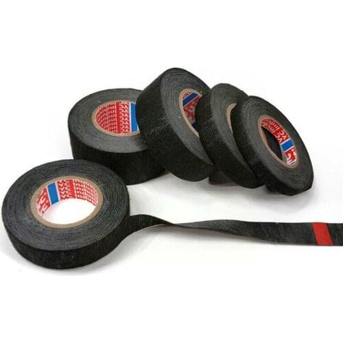 1Pcs Car Harness Tape Heat-Resistant Adhesive Cloth Tape Cable Protection Width Wiring 9/15/19/25/32MM Loom Tool For Auto V H7R4