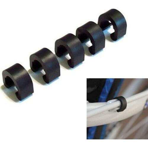 10 Pcs MTB Road Mountain Bike Bicycles Brake Cable Guides Housing Hose C-Clips Buckle Housing Fixing Holder Guides