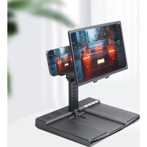 3D Mobile Phone Screen Magnifier Enlarger Magnifying Video Amplifier Projector Bracket Desktop Holder Stand For Phone