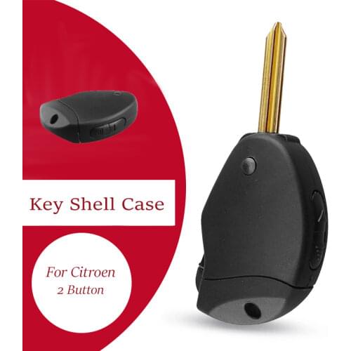 KEYECU 2x Remote Car Key Shell 2 Buttons For Citroen Evasion Synergie Xsara Xantia Side Case Fob Cover 2 Buttons FOB New Styling