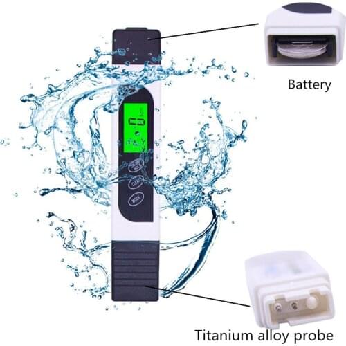 Digital TDS Meter Portable EC Meter 0~9990ppm 3 in 1 Water Tester Aquarium Pool Quality Testing Pen Purity Filter Monitor Temp