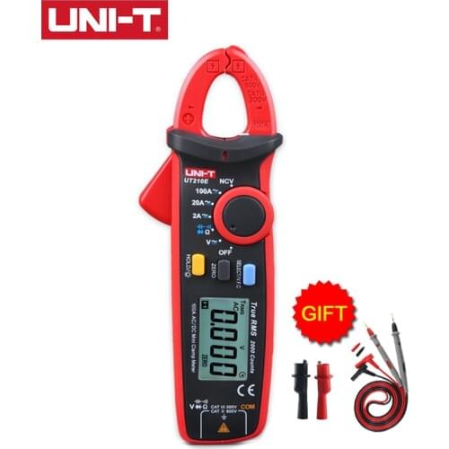 UNI-T UT210E Mini Digital Clamp Meters AC/DC Current Voltage True RMS Auto Range VFC Capacitance Non Contact Multimeter