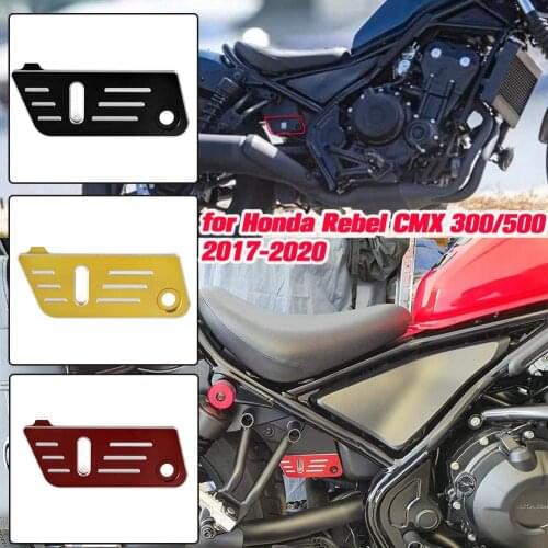 For 2017 2018 2019 2020 Honda Rebel CMX 300 500 Rear Brake Fluid Reservoir Guard Cover Protector Rebel 500 300 Accessories Motor
