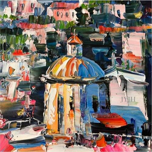 Настенные картины пейзажи JYJH China At AliExpress