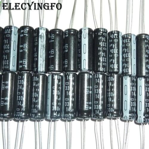 10pcs 14uF 330V14uf Nippon Chemi-Con NCC Photo Flash Capacitor 7x18mm 330V14uF PH Capacitors