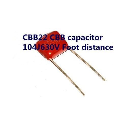 CBB22 CBB capacitor 104J630V Foot distance 10MM (50PCS/lot)