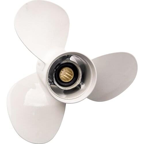 Boat Propeller Outboard Motor 3 Blade Aluminum for Yamaha 30-60 HP 40HP 50HP 55HP 11-1/8X13-G