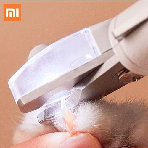 Xiaomi PETKIT Pet Dog Cat Nail Clipper Scissors Pet Nail Toe Claw Clippers Scissor With LED Light Nail Trimmer Beauty Supplies