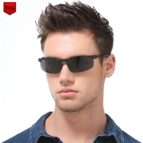 2017 Brand Mens Polarized Lens Sunglasses Square Glasses Leisure Vintage Eyewear Oculos de sol UV Protection Goggle zonnebril