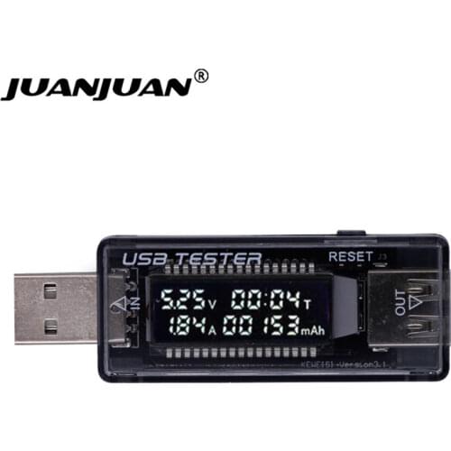 HOT LCD USB Detector Voltmeter Ammeter Power Capacity Tester Meter Voltage Vurrent Charger QC2.0 3.0 20% off